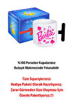 Enter Mode Barbie Baskılı T Saplı Kupa Bardak Porselen Çay Kahve Fincanı