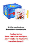 Noel Baba Happy Christmas Baskılı T Saplı Kupa Bardak Porselen Çay Kahve Fincanı
