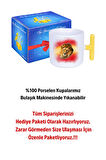 Taraftar Sarı Kırmızı Arslan Baskılı T Saplı Kupa Bardak Porselen Çay Kahve Fincanı