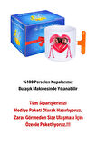 Mutlu Çiftler Love Kalp Baskılı Hediye T Saplı Kupa Bardak Porselen Çay Kahve Fincanı