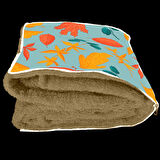 Meşe Palamudu Desenli İç Dolgusu Battaniyeli Araç İçi Opsiyonel Yastık 38x38cm