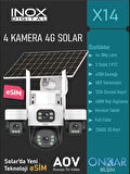 INOX-X14 4LENS ESİM SOLAR KAMERA GÜVENLİK KAMERASI
