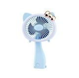 Şarjlı El Fanı Vantilatör 3 Kademeli Kırmalı Işıklı Mini Fan 17*11 Cm