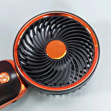 Şarjlı Masa Ve El Fanı Vantilatör Telefon Standlı Mini Fan 16*8 Cm