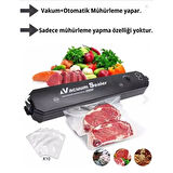 Vacuum Sealer Gıda Vakum Ve Mühürleme Makinesi 10 Adet Vakum Torbası