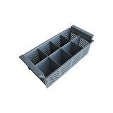 Tribeca CKB-8  Çatal kaşık Basketi-8 Bölmeli-Dik Tip-Gri