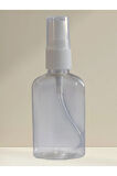 Sprey Başlıklı 50 ml Boş Pet Şişe Yassı (50 Adet)
