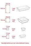 8'li Set Modüler Çekmece Içi Düzenleyici Makyaj Takı Mutfak Banyo Hobi Buzdolabı Ilaç Organizer