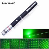 KALEM TİPİ YEŞİL LAZER POİNTER 5 BAŞLIKLI GREEN LASER