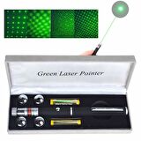 KALEM TİPİ YEŞİL LAZER POİNTER 5 BAŞLIKLI GREEN LASER