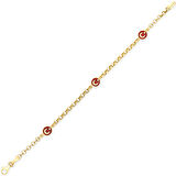 Altın Ay Yıldızlı Çocuk Bilekliği (CKN0041)