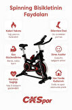 Spinning Bike Dikey Kondisyon Bisikleti – Ayarlanabilir ve Sessiz Ev Tipi Egzersiz Aleti