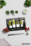Cam Kesme Tahtası | Cam Kesme Tablası | Perfect Match | Siyah Fon | 20cm x 30cm