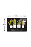 Cam Kesme Tahtası | Cam Kesme Tablası | Perfect Match | Siyah Fon | 20cm x 30cm