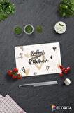 Cam Kesme Tahtası - Cam Kesme Tablası | Queen Of The Kitchen - Krem | 20cm x 30cm