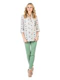 Slim Fit Dar Paça Düşük Bel Açık Mavi Kadın Pantolon