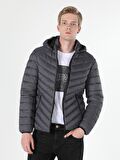  Slim Fit  Erkek Antrasit Mont