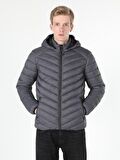  Slim Fit  Erkek Antrasit Mont