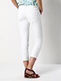 892 Alına Düşük Bel Kısa Paça Slim Boyfriend Fit Beyaz Kadın Jean Pantolon
