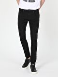 041 Danny Düşük Bel Dar Paça Slim Fit Siyah Erkek Jean Pantolon