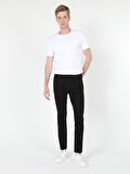 041 Danny Düşük Bel Dar Paça Slim Fit Siyah Erkek Jean Pantolon
