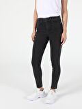 760 Dıana Yüksek Bel Dar Paça Super Slim Fit Siyah Kadın Jean Pantolon