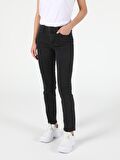 760 Dıana Yüksek Bel Dar Paça Super Slim Fit Siyah Kadın Jean Pantolon