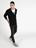 Regular Fit Erkek Siyah Hırka