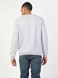 Regular Fit Erkek Gri Melanj Sweatshirt