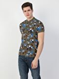 Regular Fit Polo Yaka Erkek Haki Polo Kısa Kol