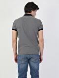 Regular Fit Polo Yaka Erkek Lacivert Polo Kısa Kol