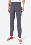 Regular Fit Orta Bel Düz Paça Erkek Gri  Pantolon Cl1049750