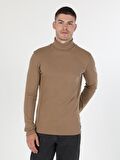 Kahverengi Erkek Tshirt U.kol