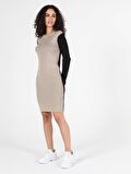 Slim Fit Kadın Çok Renkli Elbise