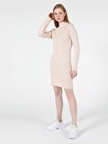 Slim Fit Kadın Bej Elbise