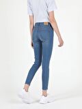 759 Lara Orta Bel Dar Paça Super Slim Fit Jean Kadın Jean Pantolon Cl1051946