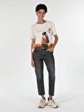 891 Maya Orta Bel Daralan Paça Slim Fit Jean Kadın Jean Pantolon Cl1051964