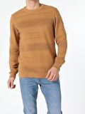 Regular Fit Safran Erkek Kazak