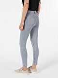 760 Dıana Yüksek Bel Dar Paça Super Slim Fit Mavi Kadın Jean Pantolon Cl1055521