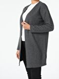 Comfort Fit Antrasit Kadın Ceket