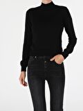 Slim Fit Siyah Kadın Kazak