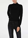 Slim Fit Siyah Kadın Kazak