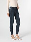 759 Lara Orta Bel Dar Paça Super Slim Fit Jean Kadın Jean Pantolon Cl1056274