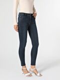 759 Lara Orta Bel Dar Paça Super Slim Fit Jean Kadın Jean Pantolon