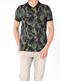 Regular Fit Erkek Siyah Kısa Kol Polo Tişört