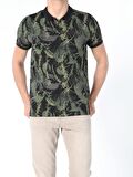 Regular Fit Erkek Siyah Kısa Kol Polo Tişört