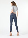 759 Lara Orta Bel Dar Paça Süper Slim Fit Kadın Jean Pantolon