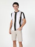 Beyaz Erkek Tshirt K.kol