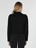 Regular Fit Blazer Siyah Kadın Ceket