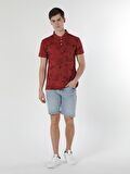 Regular Fit Polo Yaka Turuncu Erkek Kısa Kol Tişört